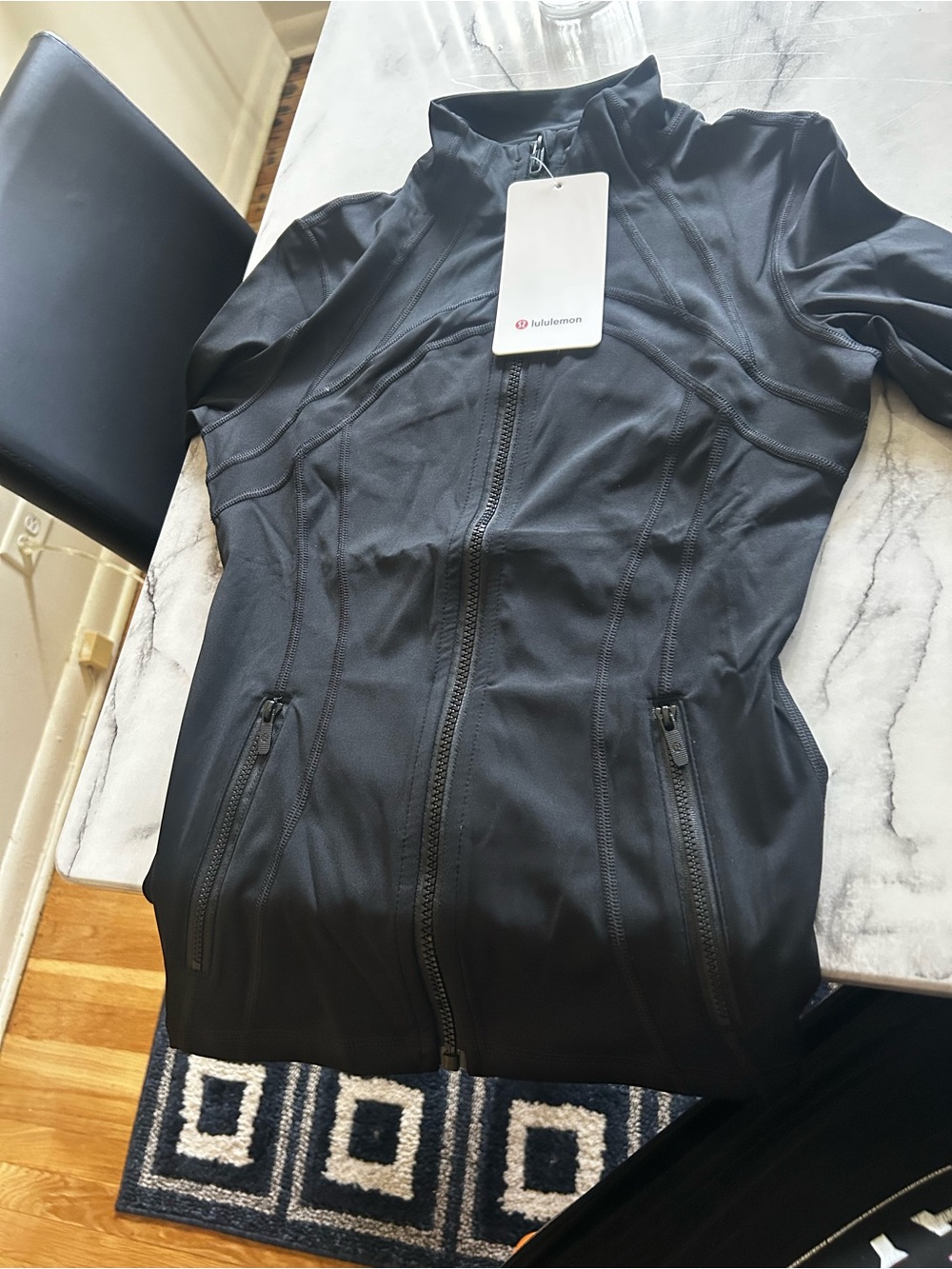 lululemon athletica Black Zip-Front Athletic set